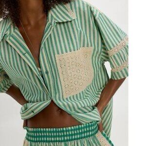 Free People Clear Skies Lounge Shirt NWT